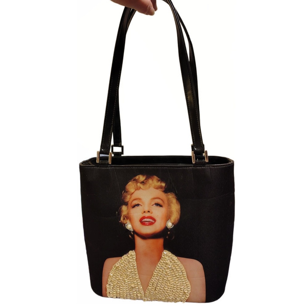 Modern Vintage Y2K Marilyn Monroe Graphic‎ Novelty Tote Shoulder Bag Sequin
